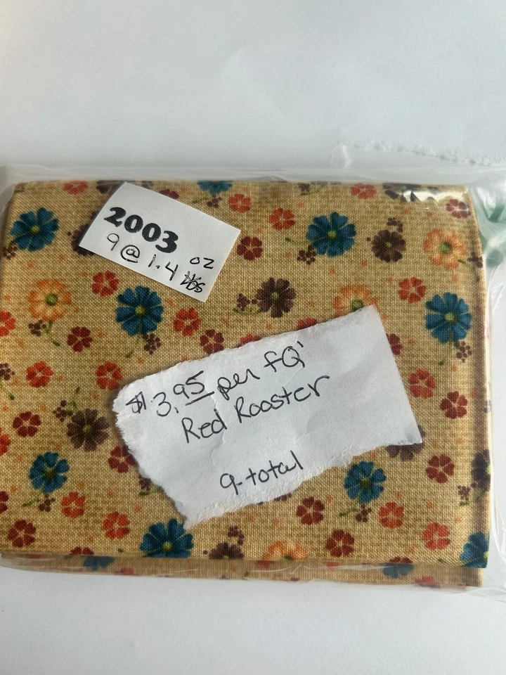 FQ Fat Quarter Gallo Rojo 18X22" Calidad Edredón Tela Acolchado Artesanía Costura Foto 2 de 2