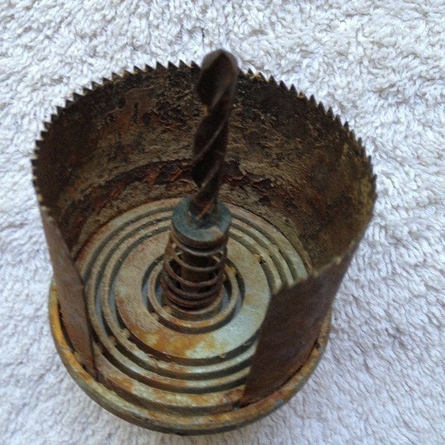 Antique keyhole Round 2.5 inch saw blade drill bit Made in Japan eBay