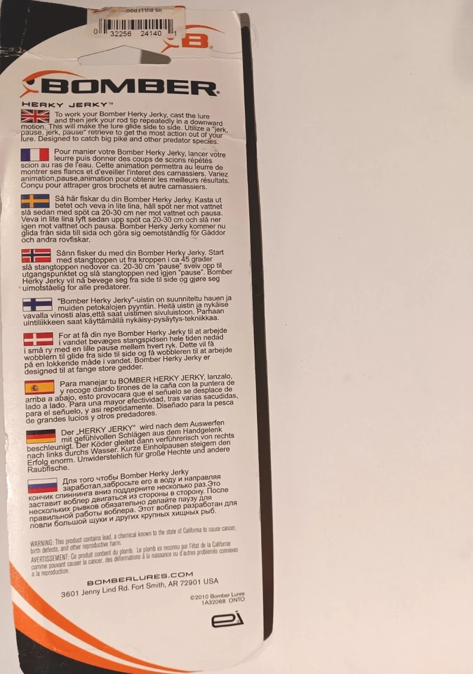 BOMBER Herky Jerky, 5", RARE COLOR, LOUD RATTLE,  DISCONTINUED - BRAND NEW!! - Image 2 of 2