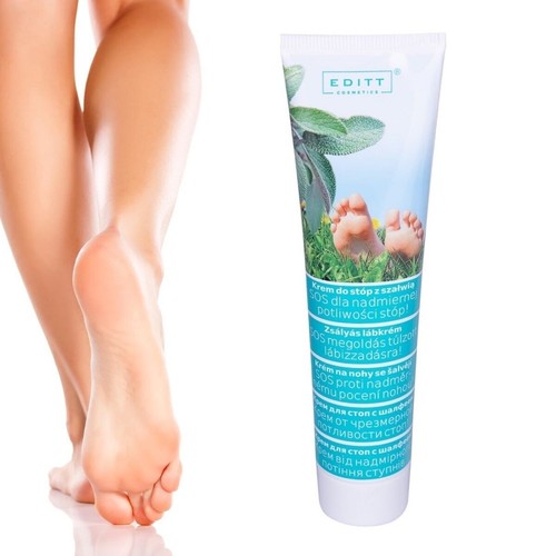 Purifying & Deoderising Foot Cream Sage Antiseptic Odour-Neutralising & Soothing - Picture 2 of 5