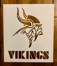 Minnesota Vikings  Reusable 10 MIL Laser Cut Mylar Stencil Painting Art Supplies