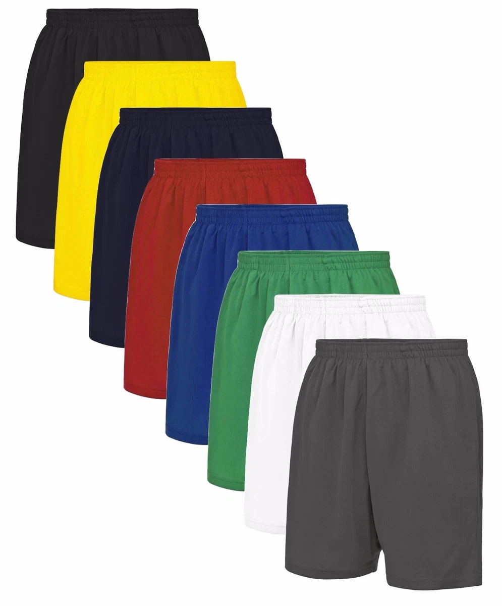 Pantalones cortos de fútbol deportivo atlético para hombre absorben la humedad poliéster entrenamiento fitness deportes | eBay