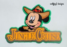 DISNEY JUNGLE CRUISE KID TITLE premade paper piecing scrapbook diecut piece 3d