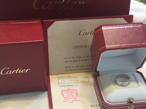 cartier ring certificate