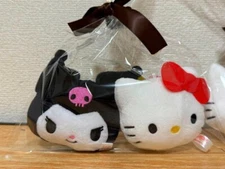 Kuromi & Hello Kitty Keychain Pair Set - White Day - Sanrio