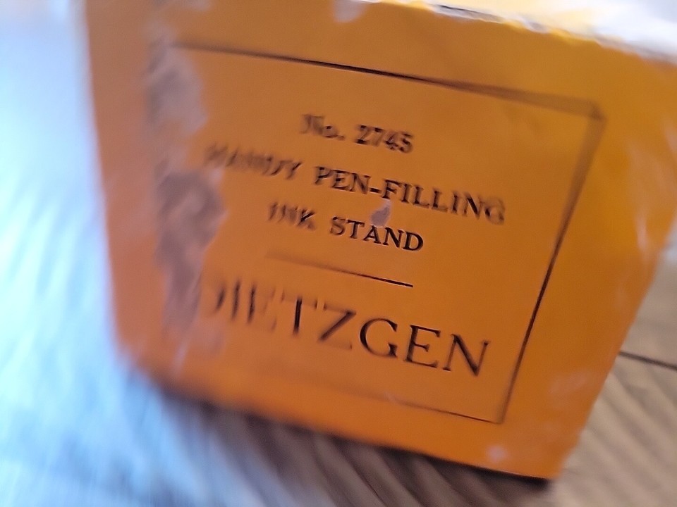 Antique Eugene Dietzgen 1930's Drawing Pen & Ink Filler W/ORIGINAL Box