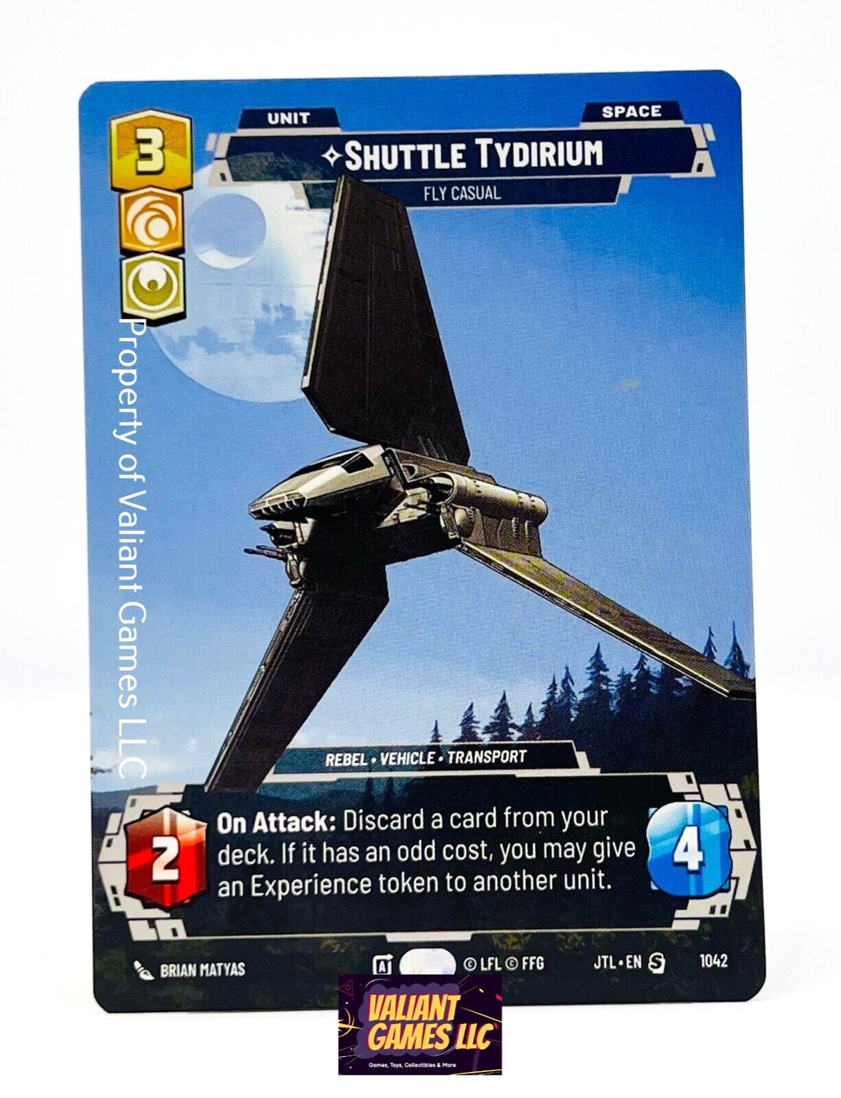 Star Wars Unlimited Shuttle Tydirium #1042 Prestige Jump to Lightspeed