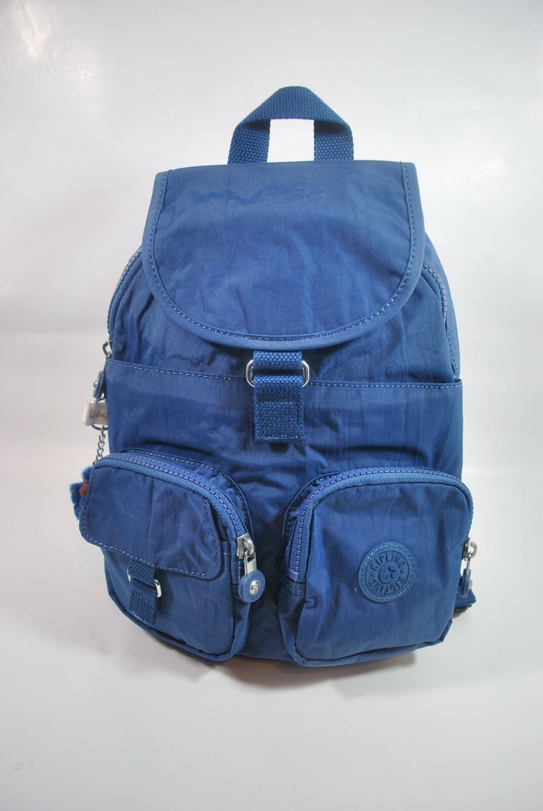blue small backpack