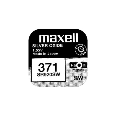 1x Maxell 371 Uhrenbatterie 1,55 V SR920SW SR69 AG6 LR921 Knopfzelle im Blister