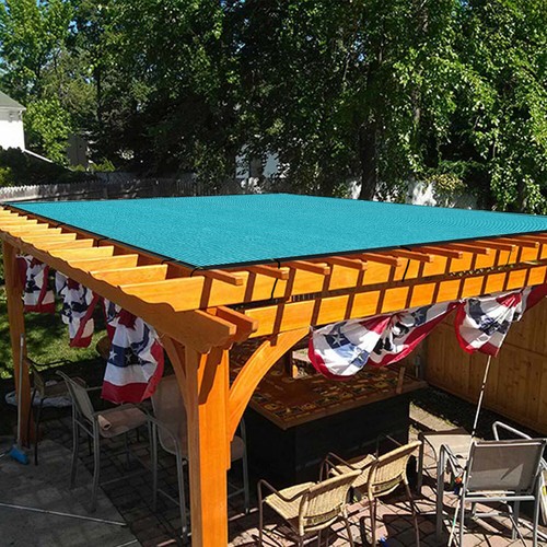 10' Privacy Fence Screen Windscreen Garden Heavy Duty Mesh Shade Cover Turquoise - 第 6/7 張圖片
