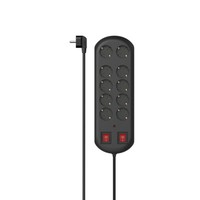 Hama 223164 Hama 10-Fach Steckdosenleiste Mit ÜBerspannungsschutz 2,0 M Schwarz
