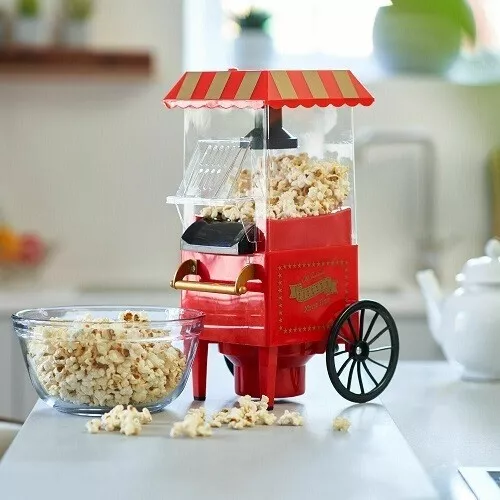 Popcorn Maker Machine Hot Air Popper Machine Healthy Snack Fat-Free Popping - Picture 1 of 8