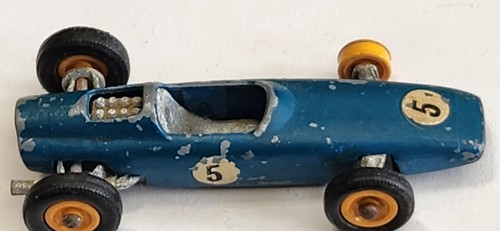 2 - Vintage Lesney Matchbox Series No. 19 & 52 Blue Green B.R.M Race Car England - Picture 2 of 16