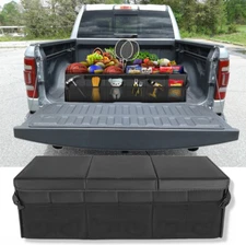Car SUV Trunk Organizer Cargo Fold Up Bag Bin Box 3in1 For RAM 1500 2019-2024