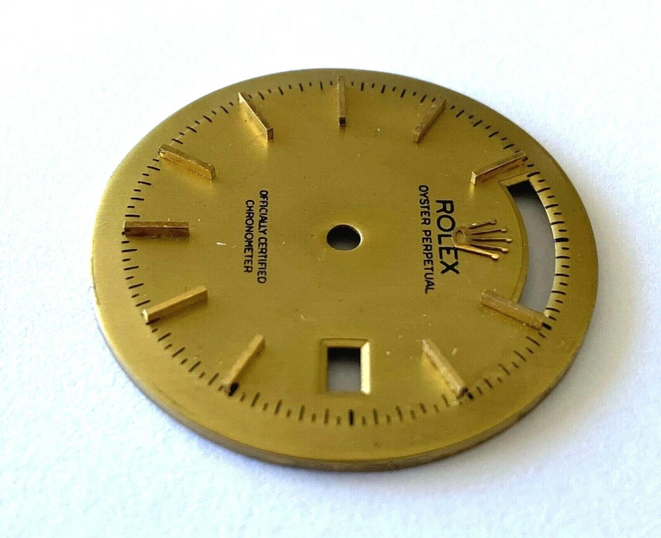 Rolex Oyster Perpetual Certificado Oficialmente Cronómetro Amarillo Reloj Hombre Esfera  Foto 3 de 4