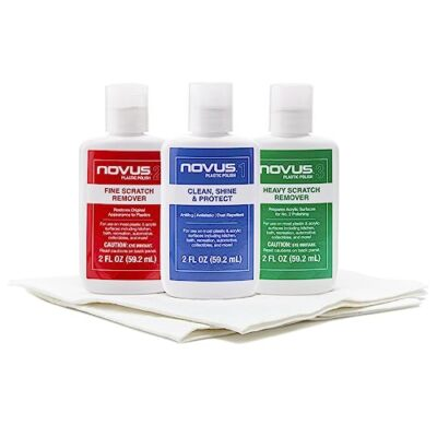 #ad NOVUS PK1 2 Plastic Clean and Shine Fine Scratch Remover and Heavy scratch $18.47