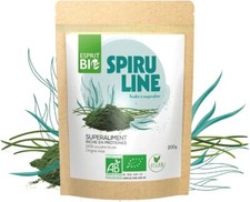 ESPRIT BIO – POUDRE DE SPIRULINE BIO 200g – Superaliment – Protéines