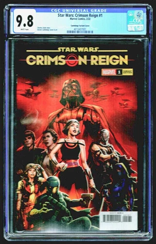 Star Wars Crimson Reign #1 1:50 Cummings variant CGC 9.8 NM/MT Vader Qi'ra Aphra