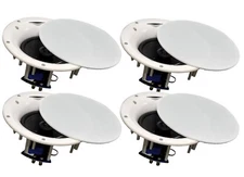 4 Pack - TDX 6.5" 2-Way Ceiling Wall Home Theater Speaker Flush Mount White New