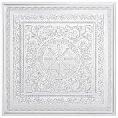 ART3D 12-Pack PVC Drop Ceiling Tiles&3D Wall Panels 24"x24" Cover 48 Sq.ft