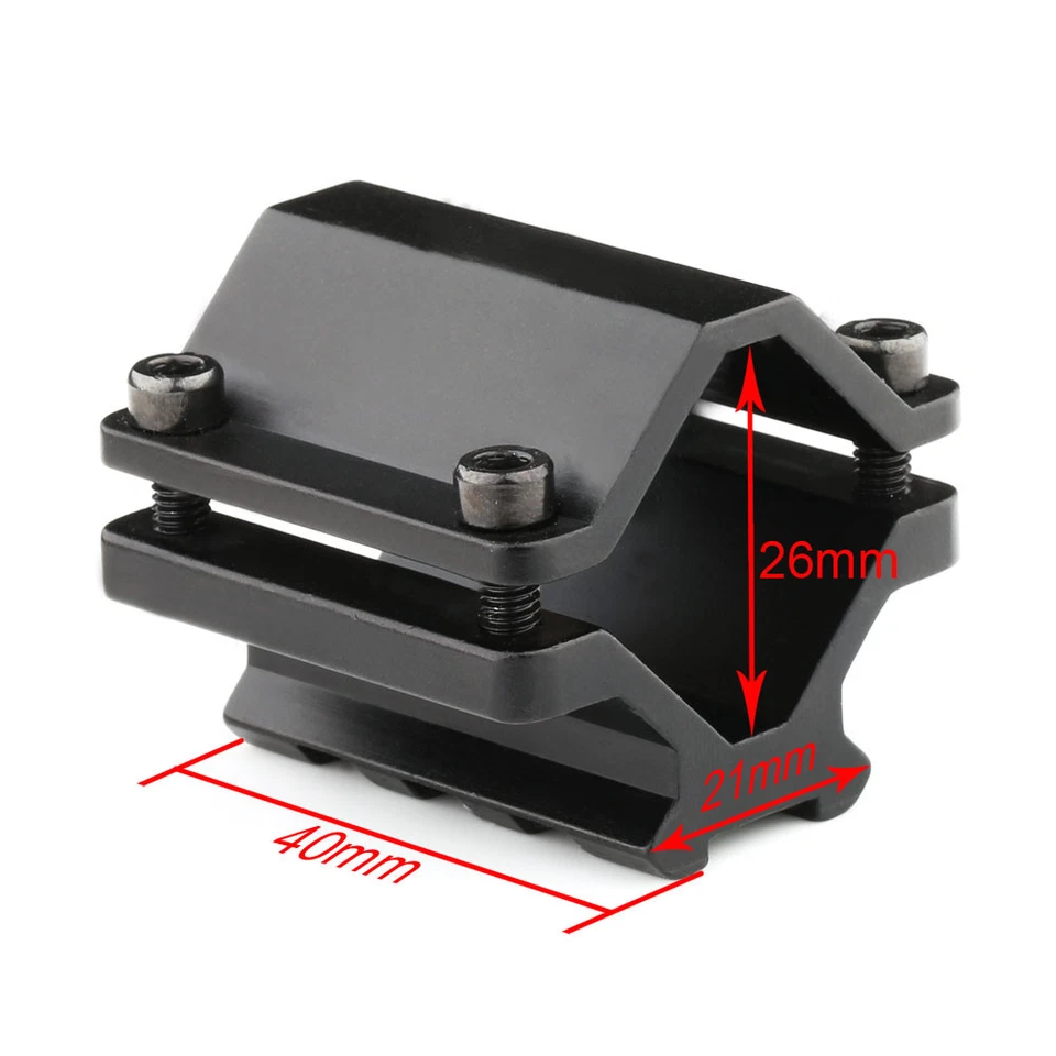 Táctico Universal Riel Único Picatinny/Wea... Montaje de Barril con / Abrazadera de 3 Ranuras - Imagen 3 de 4