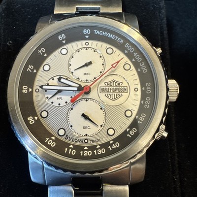 Harley Davidson Men's Bulova Tachometer Courts Watch | eBay