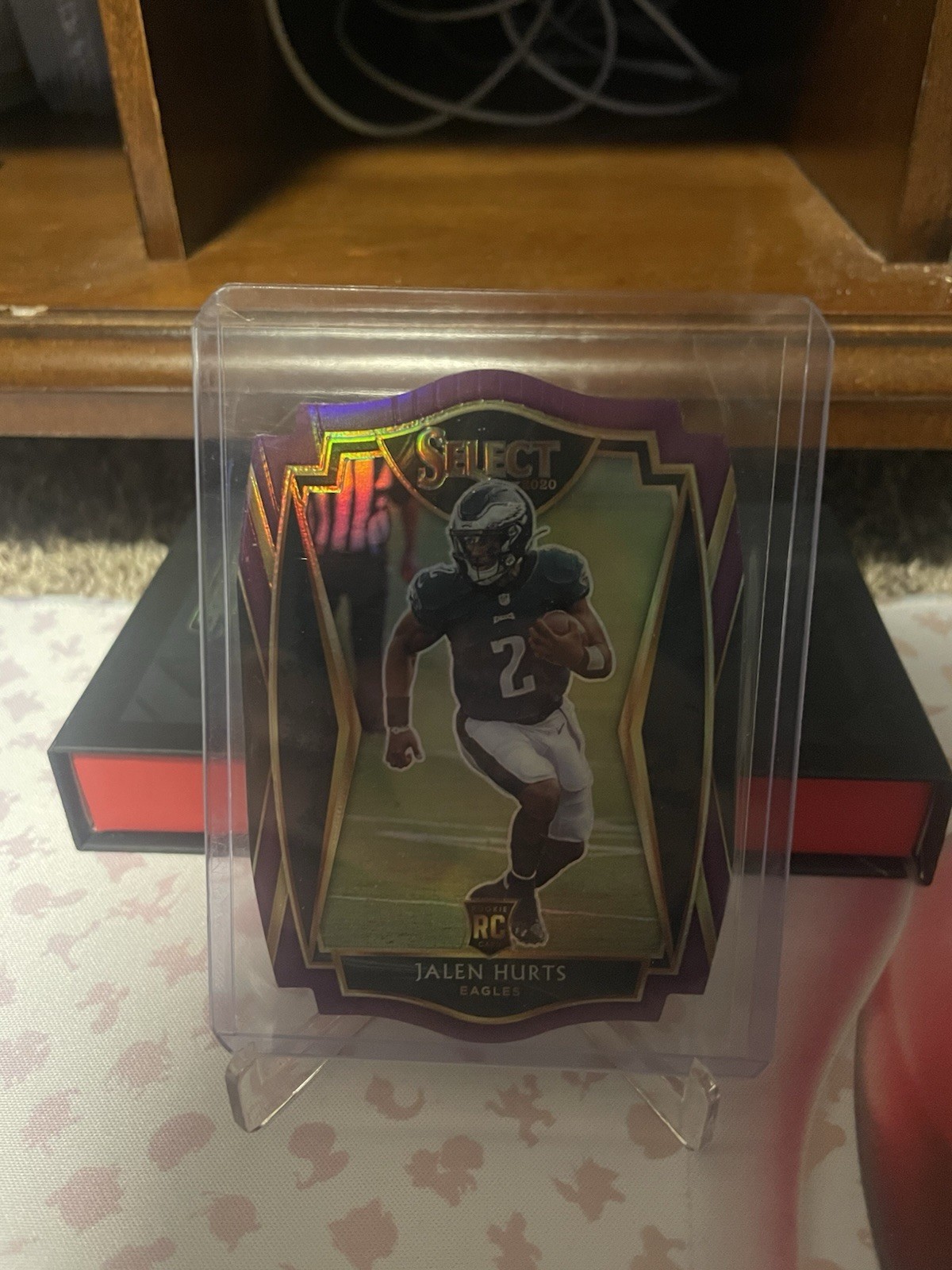 2020 Select #150 Jalen Hurts Purple Prizm Die Cut RC Premier Level - Eagles