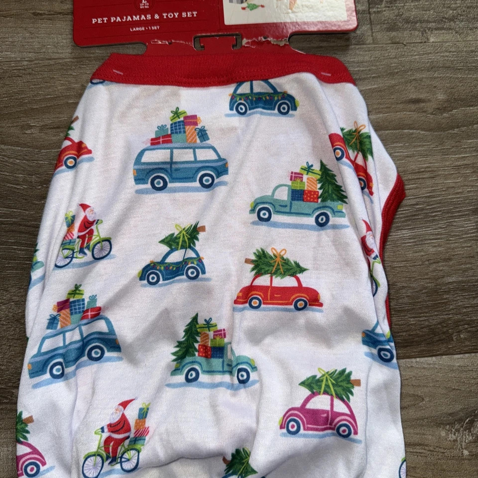 WonderShop At Target | Pet / Dog Christmas Pajamas | NEW | Size Large + TOY! - Image 4 of 4