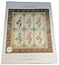 2018 Lot 7 HARMONY QUILT KIT+ Block Silhouettes-Laundry Basket-Edyta Sitar-47x50