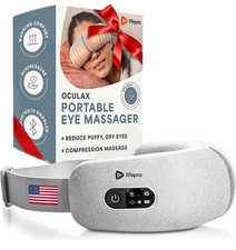 Portable Eye Massager   Heated, FSA/HSA Eligible, Bluetooth, 4 Modes