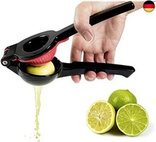 SQUEEZY - Limetten- und Zitronenpresse - Alu-Guss - Metall Black Edition