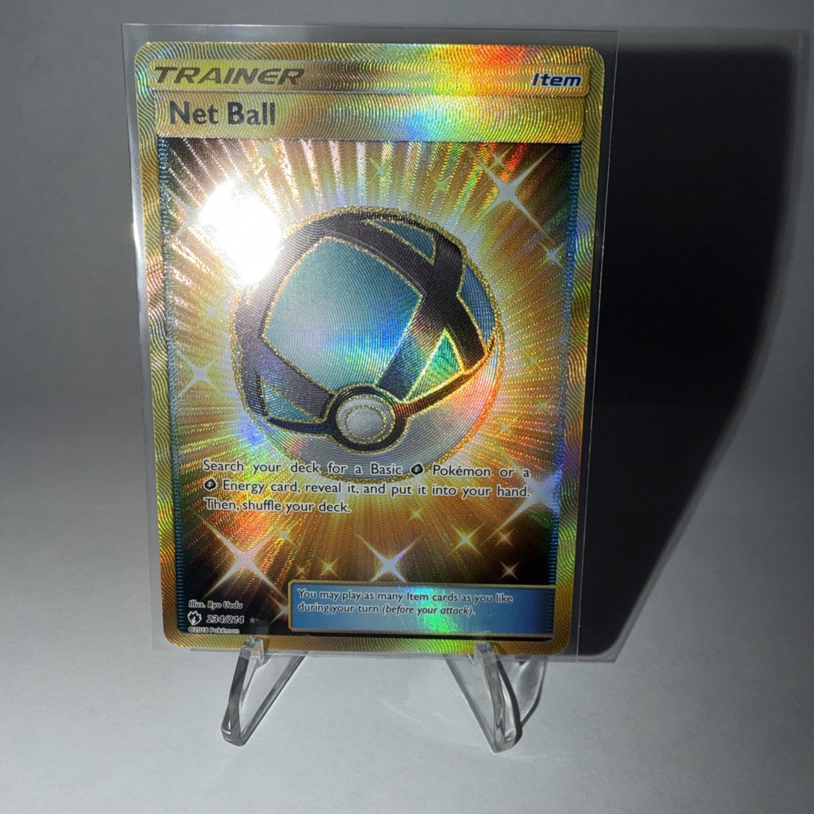 (NM) Net Ball Secret Rare 234/214 Lost Thunder Pokemon Card