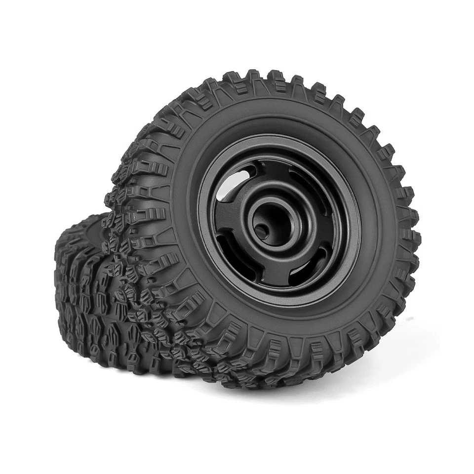 1,3-Zoll-Radreifen-Set 7mm Hex für 1/18 TRX4M Sumpfkrallen-Reifen Aluminiumrad - Bild 4 von 4