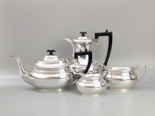 Antique Silver Plate Tea Coffee Set James Howard - Picture 7 of 11