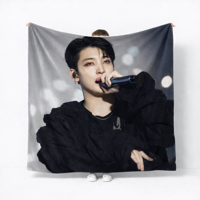 WONWOO SEVENTEEN BLANKET FLANNEL FAN GIFT CARAT - CUSTOM ANY