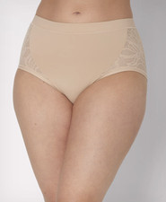 Bali Coolest Smoothing High-Waist Brief Panty DFCSBF Almond L NWT