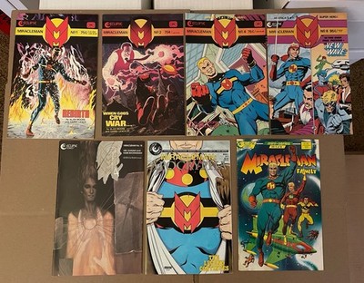 MIRACLEMAN #1 2 4 5 8 18 Apocrypha 2 Family 1 Eclipse Comics Alan Moore 1985 Lot