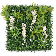 Artificial Living Wall Panels Wisteria Green Plant Foliage Indoor Outdoor 1m x