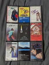 VTG Mixed Assorted 80s Movie Film/TV Show Soundtrack 9 Cassette Tape Lot TESTED