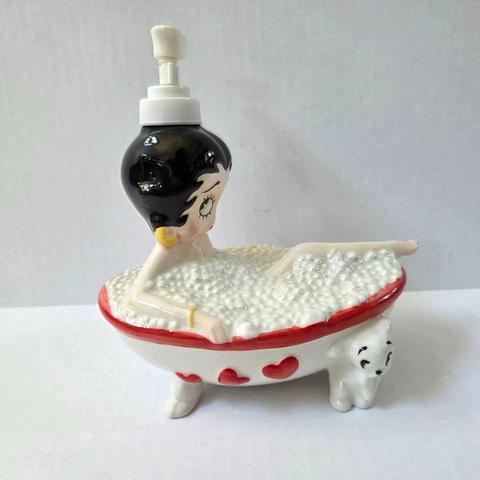 Bomba dispensadora de jabón líquido baño burbujas Betty Boop baño King características 2003 Foto 3 de 4