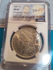 1887 Morgan Silver Dollar MS65  NGC certified Gorgeous Free Shipping