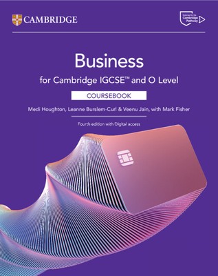 Cambridge IGCSE  und O Level Business Kursbuch mit digitalem Zugang (2 Jahre... 4e