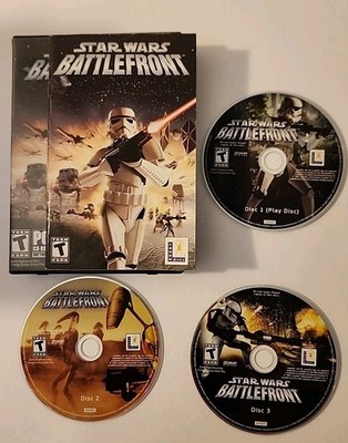 Star Wars: Battlefront (2004) PC Complete 3 Disc Set CIB