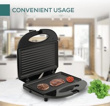 Image of Multifunctional Grill Maker Non Stick Sandwich Maker Toaster 820 watts