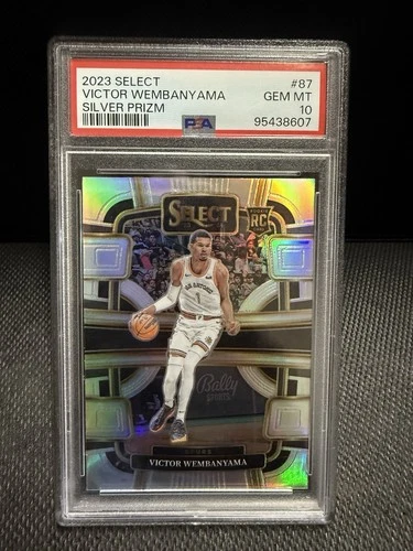 Panini 2023-24 Select Concourse Silver Prizm Victor Wembanyama #87 PSA 10