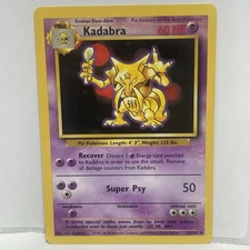 Kadabra 32/102 – Base Set (WotC 1999) – LP – Uncommon – Pokémon Card