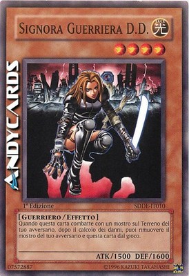 DAME WARRIOR D.D. (D.D. Warrior Lady)   Common   SDDE IT010   1Ed   Yugioh!