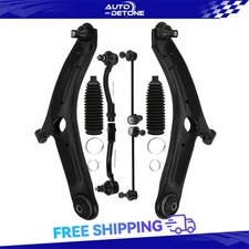 8X Front Lower Control Arm & Ball Joints & Tie Rod End Kit For Kia Soul 2010-13