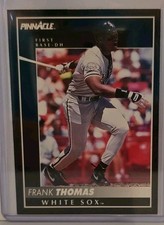 Pinnacle 1992 Frank Thomas #1 Chicago White Sox MLB Baseball Base Set Card