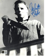 Nick Castle signed 8x10 Photo Michael Myers The Shape Halloween 1978 Beckett